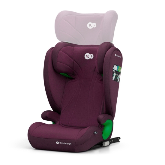 Imagine Scaun auto Kinderkraft JUNIOR FIX 2 i-Size, 100–150 cm, Cherry Pearl