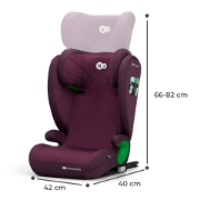 Imagine SCAUN AUTO KINDERKRAFT JUNIOR FIX2, I-SIZE 100-150 CM, CHERRY RED