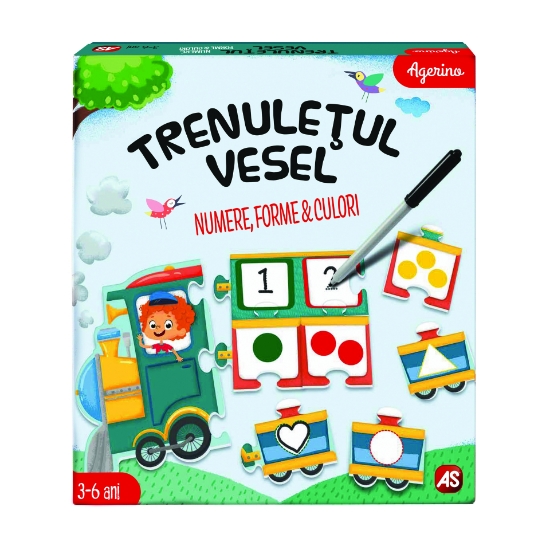 Imagine TRENULETUL VESEL NUMERE FORME CULORI