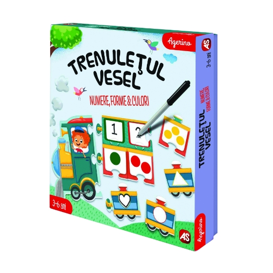 Imagine TRENULETUL VESEL NUMERE FORME CULORI