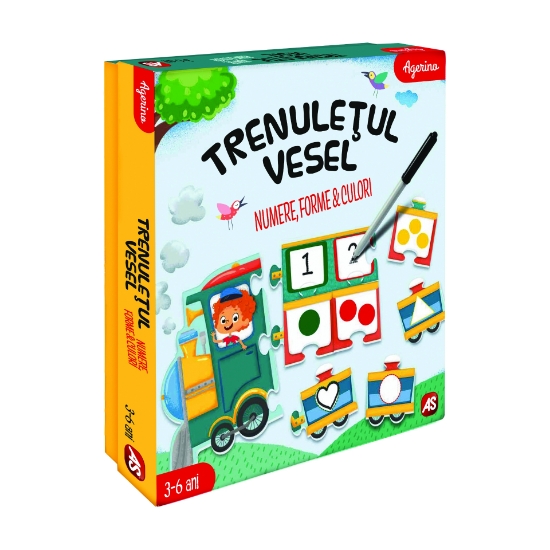 Imagine TRENULETUL VESEL NUMERE FORME CULORI