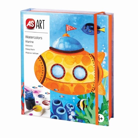 Imagine Set desen AS Art acuarelă peisaj marin