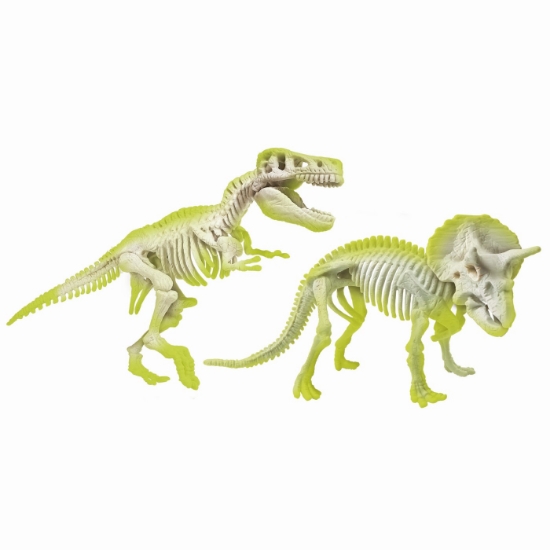 Imagine DESCOPERA DINOZAURUL T-REX & TRICERAPTOR FLUO STIINTA SI JOACA