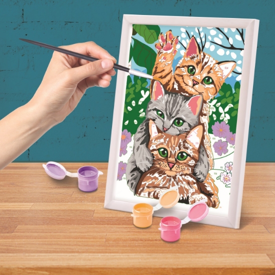 Imagine  Pictează și înrămează Pisici Amuzante