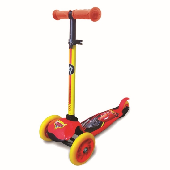 Imagine Trotinetă cu 3 roți Cars cu ghiozdan
