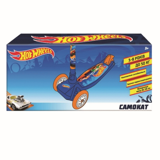 Imagine TROTINETA CU 3 ROTI HOT WHEELS
