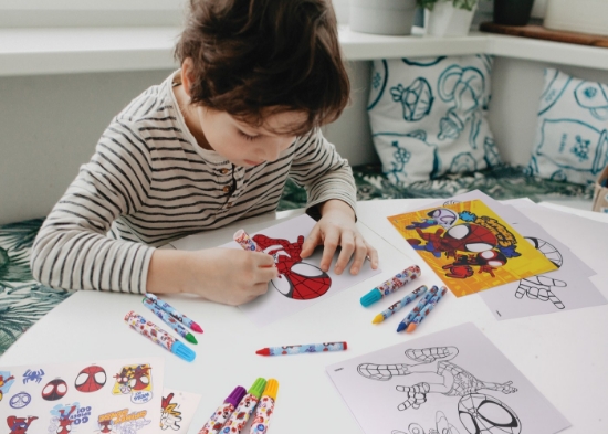 Imagine Set de desen în rucsac Spidey and His Amazing Friends