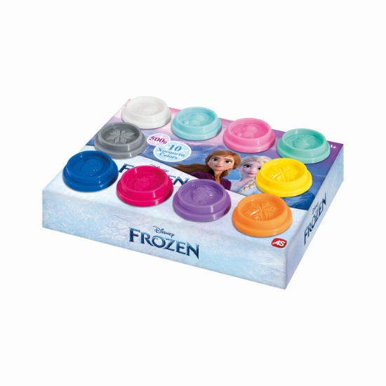 Imagine SET 10 BORCANASE DE PLASTILINA FROZEN IN AMBALAJ DE CARTON