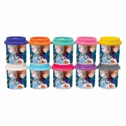 Imagine SET 10 BORCANASE DE PLASTILINA FROZEN IN AMBALAJ DE CARTON