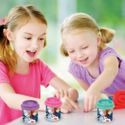 Imagine SET 10 BORCANASE DE PLASTILINA FROZEN IN AMBALAJ DE CARTON