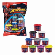 Imagine SET 10 BORCANASE DE PLASTILINA SPIDERMAN IN PUNGA DE PLASTIC