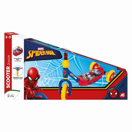 Imagine TROTINETA CU 3 ROTI SPIDERMAN