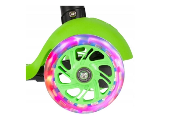 Imagine Trotinetă Malplay Buburuză tip scooter cu 3 roți – Verde