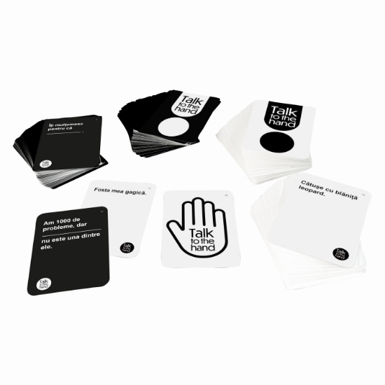 Imagine JOC DE SOCIETATE TALK TO THE HAND IN LIMBA ROMANA