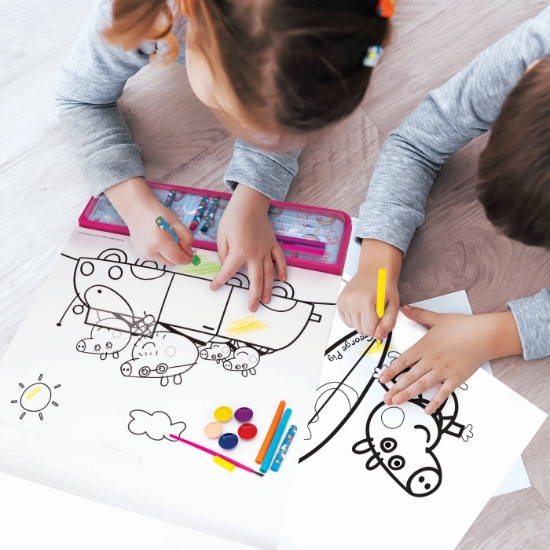 Imagine Set pentru desen Giga Block 5 în 1 Peppa Pig