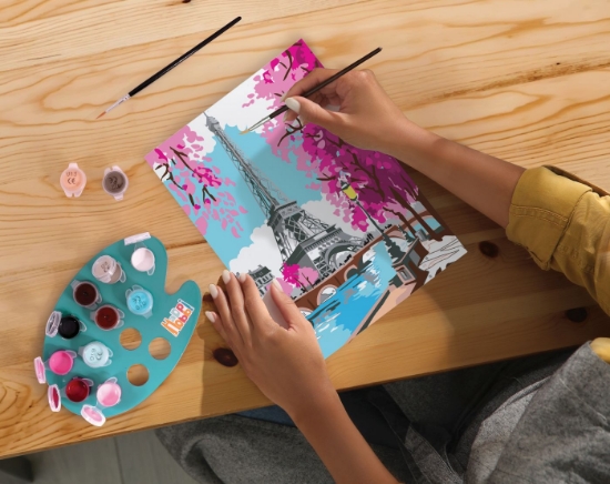 Imagine Pictează și înrămează Parisul primăvara