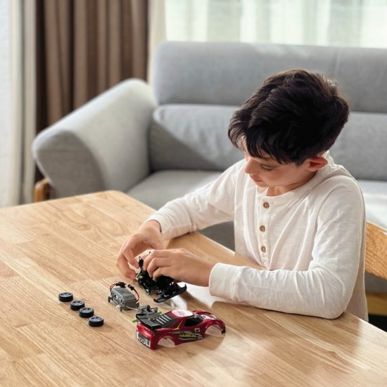 Imagine SILVERLIT EXOST BUILD 2 DRIVE MASINUTA RC ROSIE