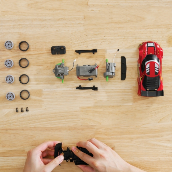 Imagine SILVERLIT EXOST BUILD 2 DRIVE MASINUTA RC ROSIE