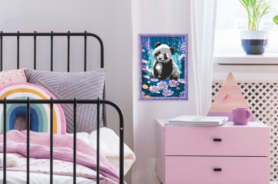 Imagine Happi Hobbi Pictează înramează Panda Visător