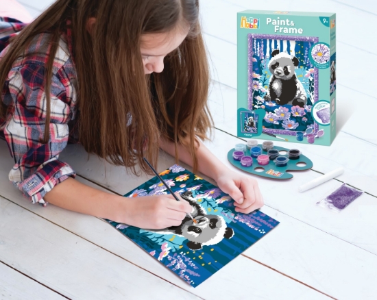 Imagine Happi Hobbi Pictează înramează Panda Visător