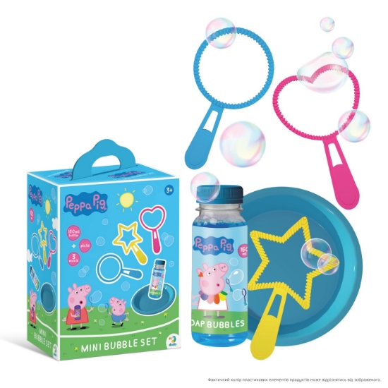 Imagine Peppa Pig – Set Mini de Baloane de Săpun 150 ml
