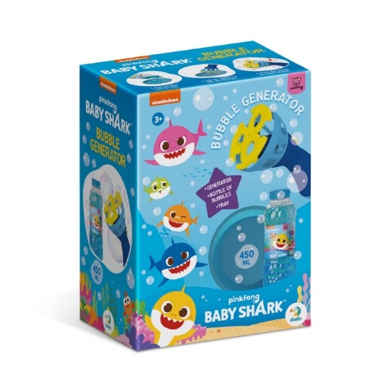 Imagine BABY SHARK SET DE BALOANE DE SAPUN CU GENERATOR 450ML