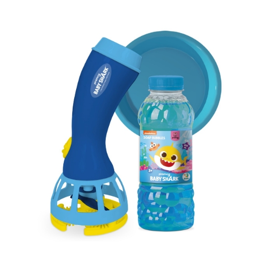 Imagine  Baby Shark – Set de baloane de săpun cu generator 450 ml