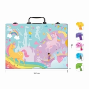 Imagine Happi Hobbi Art Case Set de desen Deluxe cu 100 de accesorii Unicorn