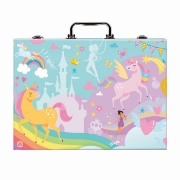 Imagine Happi Hobbi Art Case Set de desen Deluxe cu 100 de accesorii Unicorn