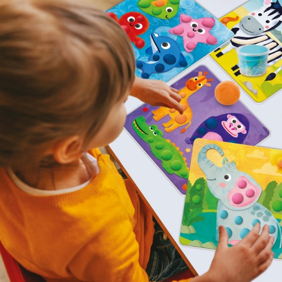 Imagine  AS Art Set 7 borcănașe de plastilină – Animale