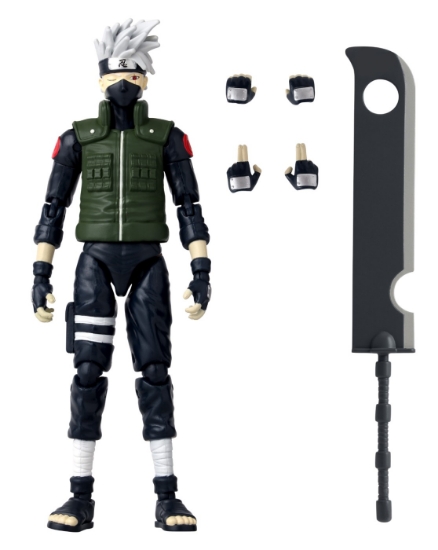 Imagine BANDAI FIGURINA  NARUTO SHIPPUDEN HATAKE KAKASHI FOURTH GREAT NINJA WAR   16.5CM