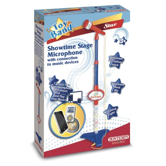 Imagine BONTEMPI MICROFON CU STATIV ALBASTRU