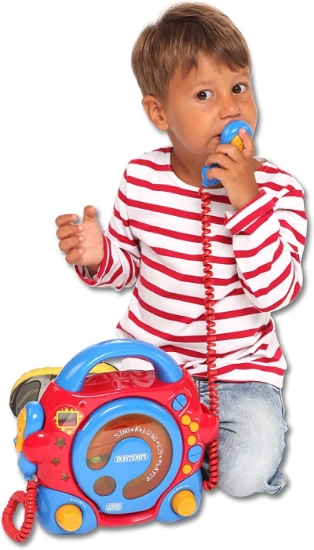 Imagine Bontempi CD Player portabil cu 2 microfoane și adaptor