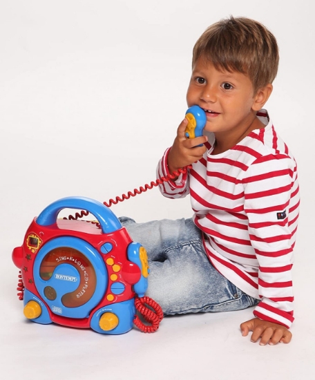 Imagine Bontempi CD Player portabil cu 2 microfoane și adaptor