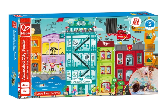 Imagine Hape Puzzle Orașul animat