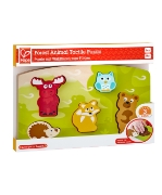Imagine Hape Puzzle Tactil – Animalele din pădure