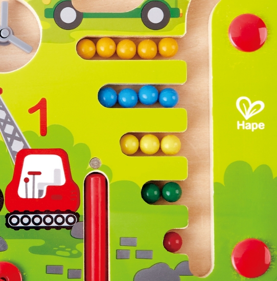Imagine Hape labirint magnetic construcții și numere