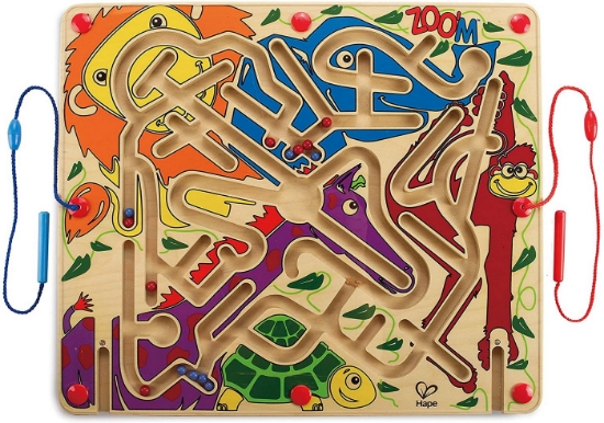 Imagine Hape labirint magnetic Zoo – distracție la dublu