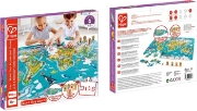 Imagine Hape Puzzle 2-în-1 Turul lumii