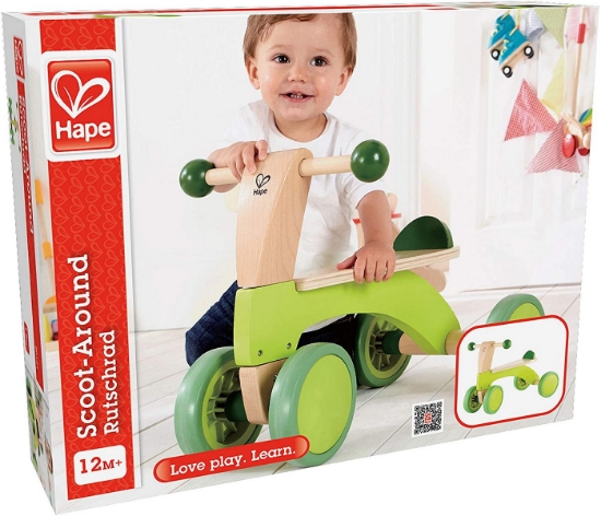 Imagine Bicicletă din lemn Hape Scoot-Around, Verde