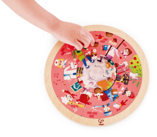 Imagine Hape Puzzle rotund cu 2 fețe