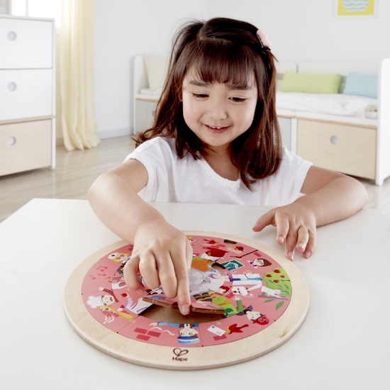 Imagine Hape Puzzle rotund cu 2 fețe