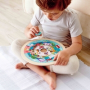 Imagine HAPE PUZZLE ROTUND CU 2 FETE