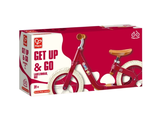 Imagine Bicicletă de echilibru Hape Get Up & Go, roșie