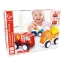 Imagine Hape Set 3 mașinuțe cu motor pull-back