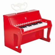 Imagine Hape pian electronic roșu cu lumini