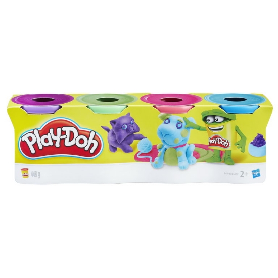 Imagine  Pachet 4 cutii diverse culori Play-Doh