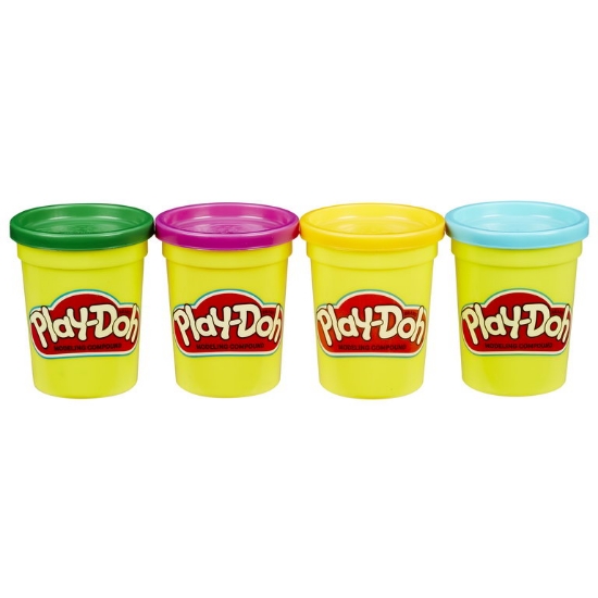 Imagine  Pachet 4 cutii diverse culori Play-Doh