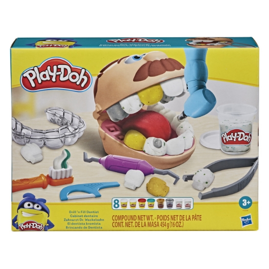 Imagine PLAY-DOH SET DENTISTUL CU ACCESORII SI DINTI COLORATI