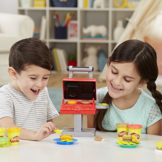 Imagine Play-Doh Set grătar cu forme și ștampile